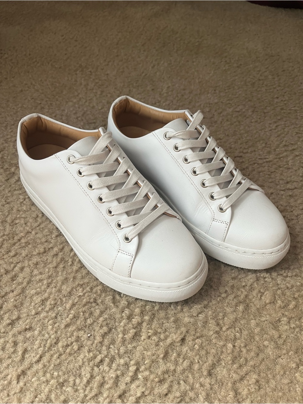 Thursday Boot Company White Leather Women's Low-Top Sneakers